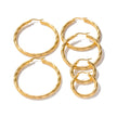 Nora Twisted Gold Hoop Earrings