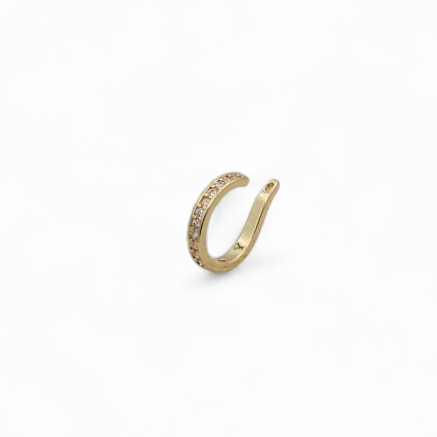 Gold plated zirconia ear cuff, no piercing needed — Bye Bye Baby