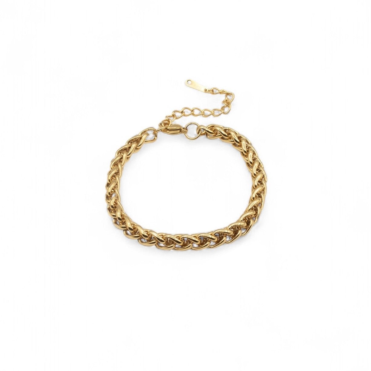 Chunky gold plated chain bracelet with no pendant — Bye Bye Baby