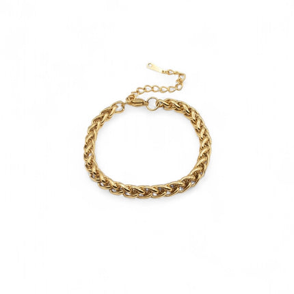 Chunky gold plated chain bracelet with no pendant — Bye Bye Baby