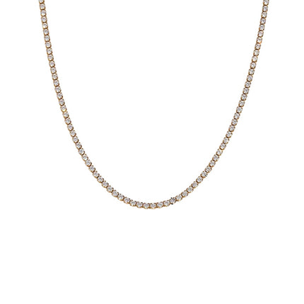 Electra Gold Tennis Necklace 2mm Width