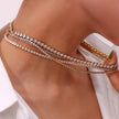 Electra Gold Tennis Necklace