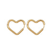 Gina Gold Heart Hoop Earrings