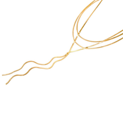 Nyah Layered Gold Necklace - Bye Bye Baby Jewellery