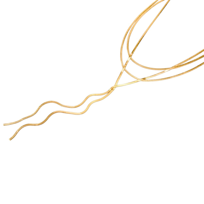 Nyah Layered Gold Necklace - Bye Bye Baby Jewellery
