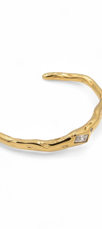 CRYSTAL GOLD CUFF