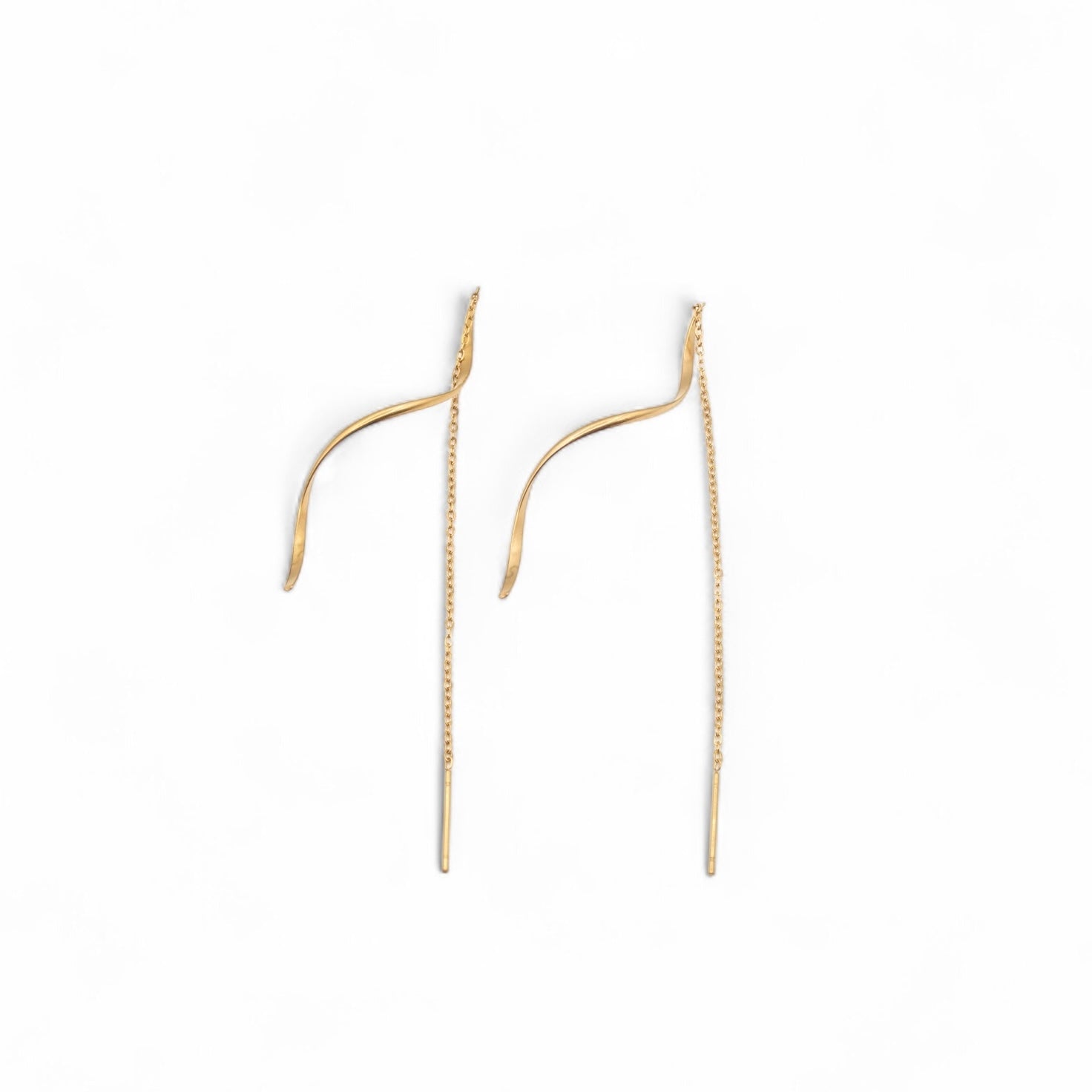 FRANKIE THREAD THROUGH GOLD EARRINGS