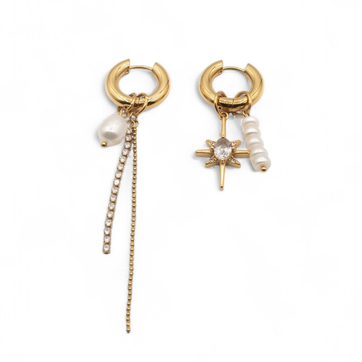 BOWIE ASYMMETRICAL EARRINGS