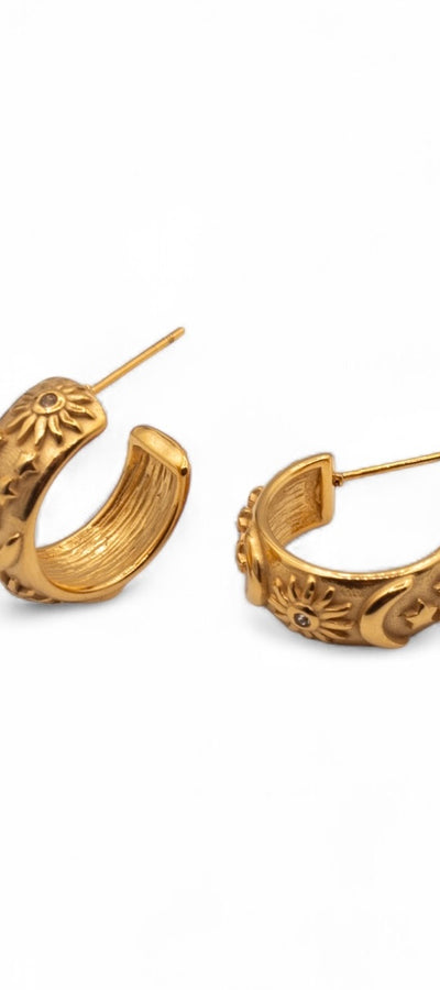 LUNA GOLD EARRINGS