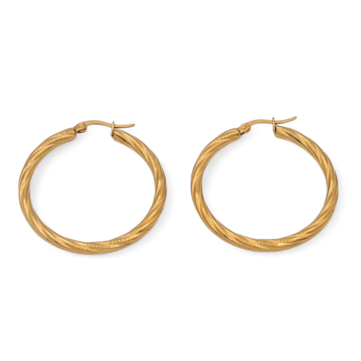 NORA GOLD HOOPS LARGE